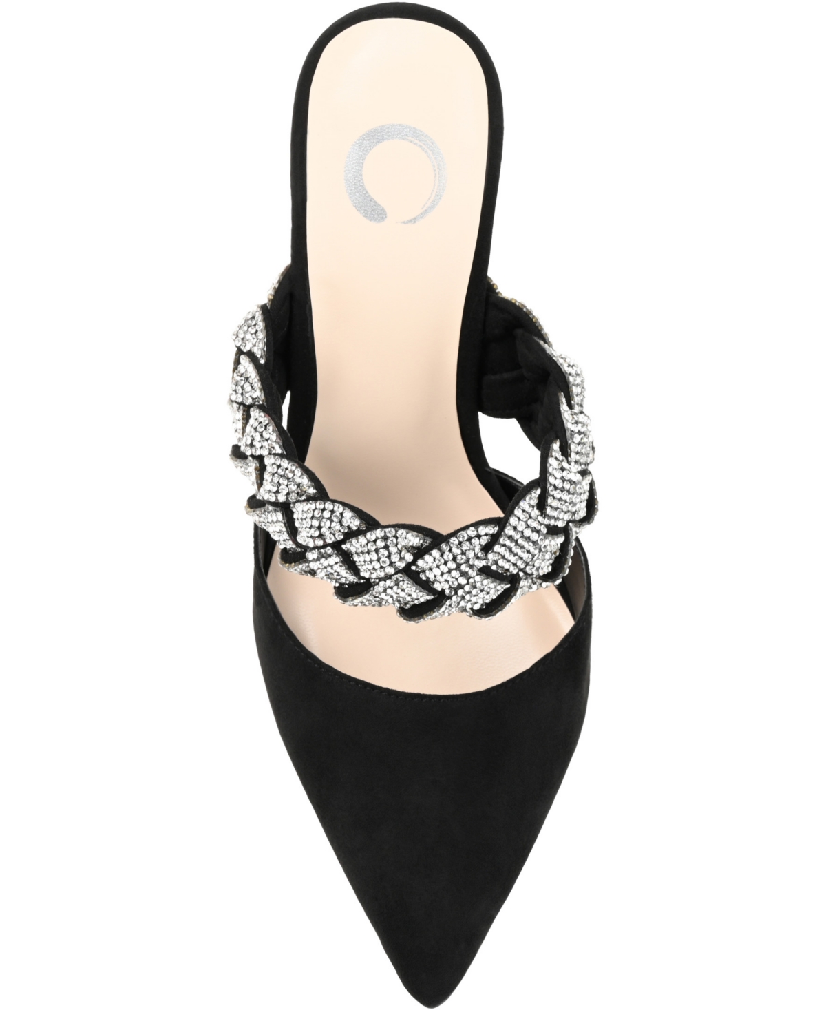 Journee Collection Women's Hazzl Braided Rhinestone Stilettos
