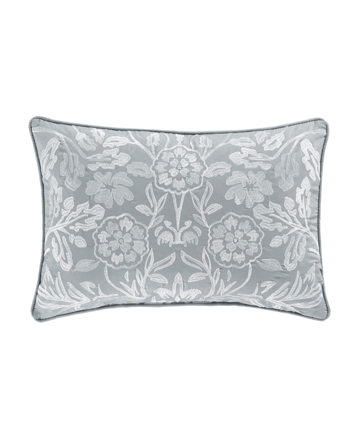 Royal Court Chelsea Embellished Decorative Pillow, 15" X 20" In Blue