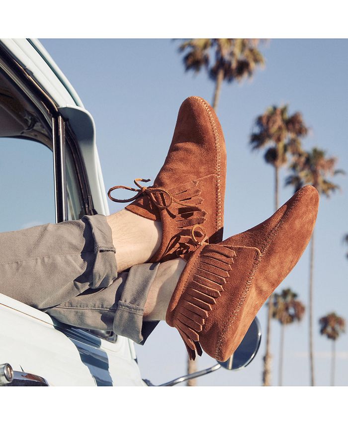 Minnetonka classic fringe ankle boot hotsell