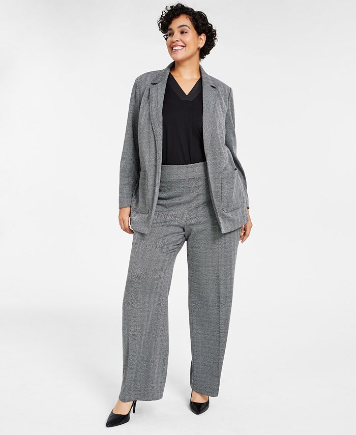 Anne klein suits plus size on sale