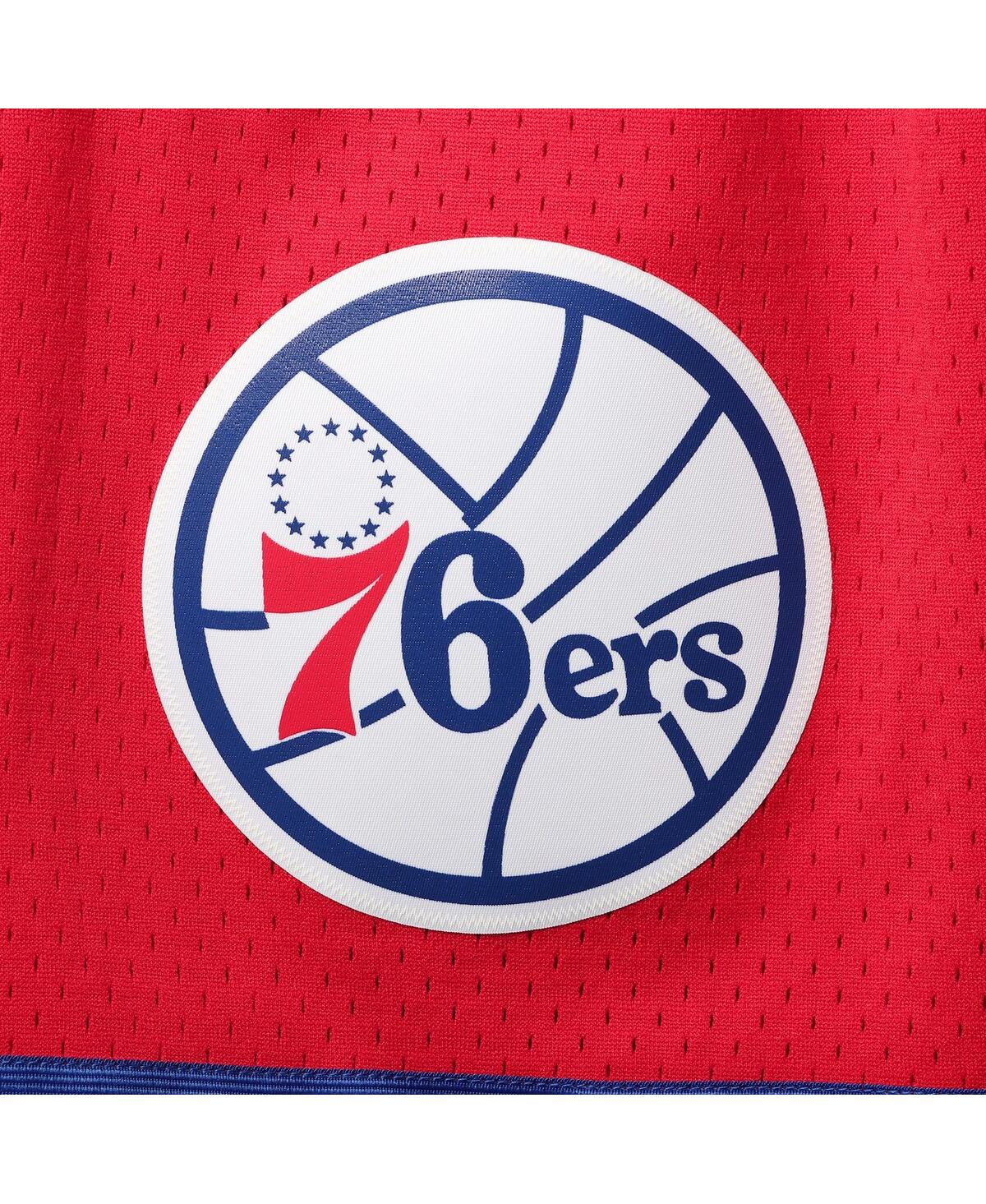 Men's Mitchell & NessPhiladelphia 76ers 2002-03 Hardwood Classics Swingman Shorts - Red