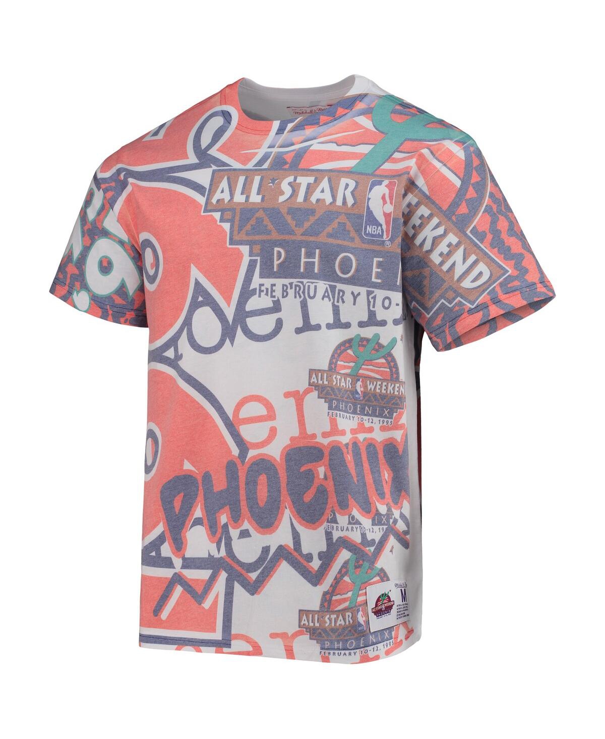 Mitchell & Ness White Nba 1995 All-star Game Hardwood Classics Big & Tall Jumbotron T-shirt In White