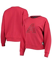 Women's Red Arizona Diamondbacks Carrie Pullover Sweatshirt