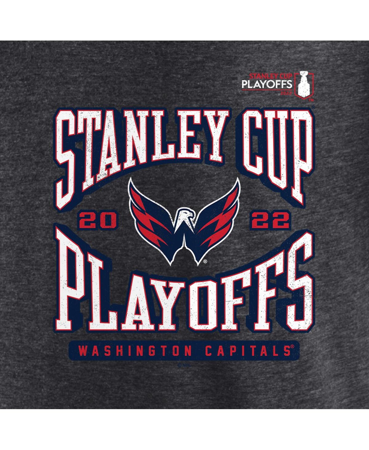 Shop Fanatics Men's  Charcoal Washington Capitals 2022 Stanley Cup Playoffs Wraparound T-shirt