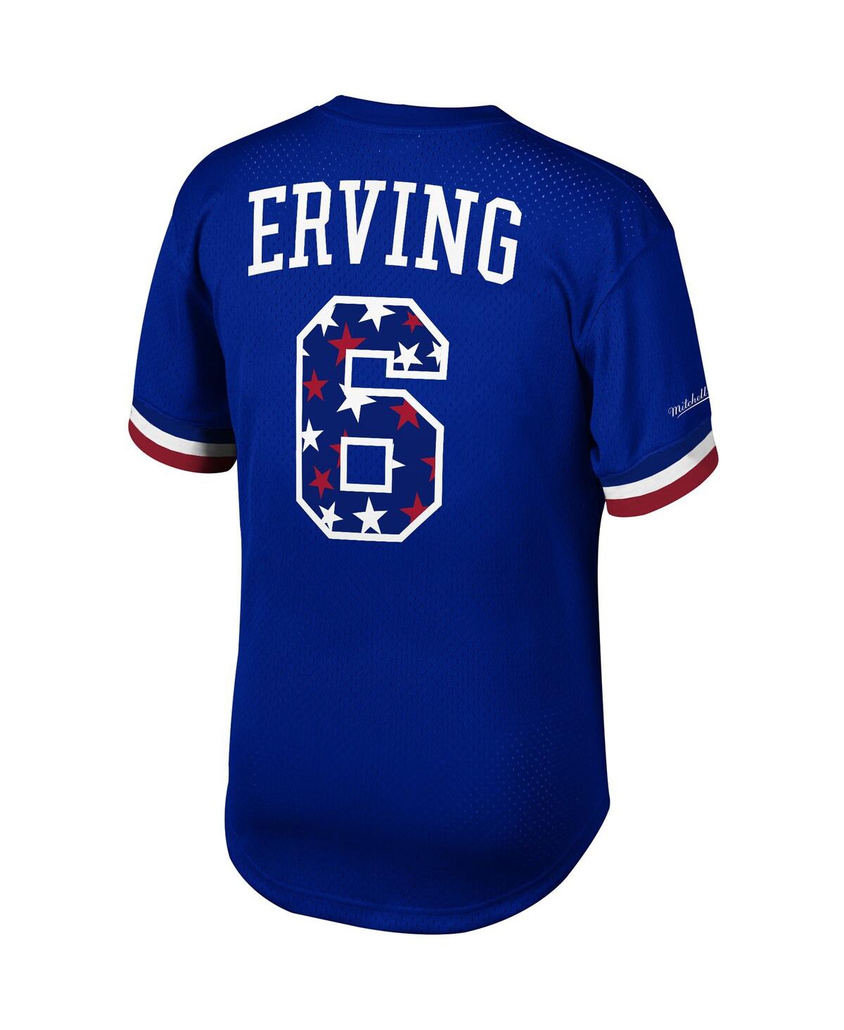 Men's Mitchell & Ness Julius ErvingPhiladelphia 76ers Player Name Number T-shirt - Royal