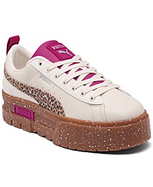 Women's Mayze SE Leopard Print Casual Sneakers from Finish Line