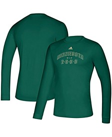 Men's Green Minnesota Wild Creator Climalite Long Sleeve T-shirt