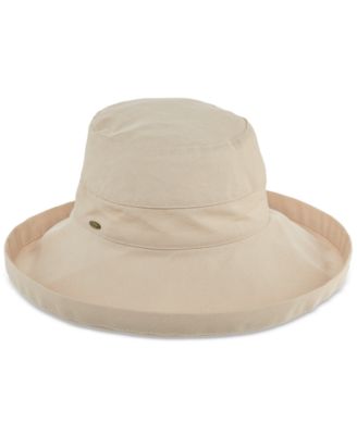 Wide Brim Cotton Bucket Sun Hat 