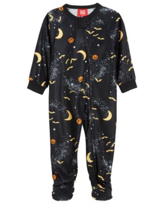 Family Pajamas - Matching Baby Halloween Spooky Night Footie One-Piece, Created for Macy's