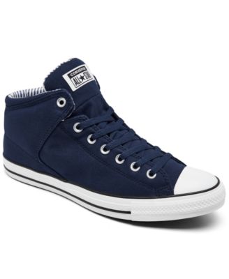 men's chuck taylor street mid casual sneakers from finish line