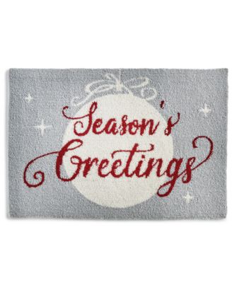 Martha Stewart Collection - Season's Greetings Handhooked Rug, 20" x 30", Created for Macy's