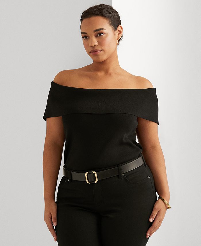Macy's off shoulder discount sweater