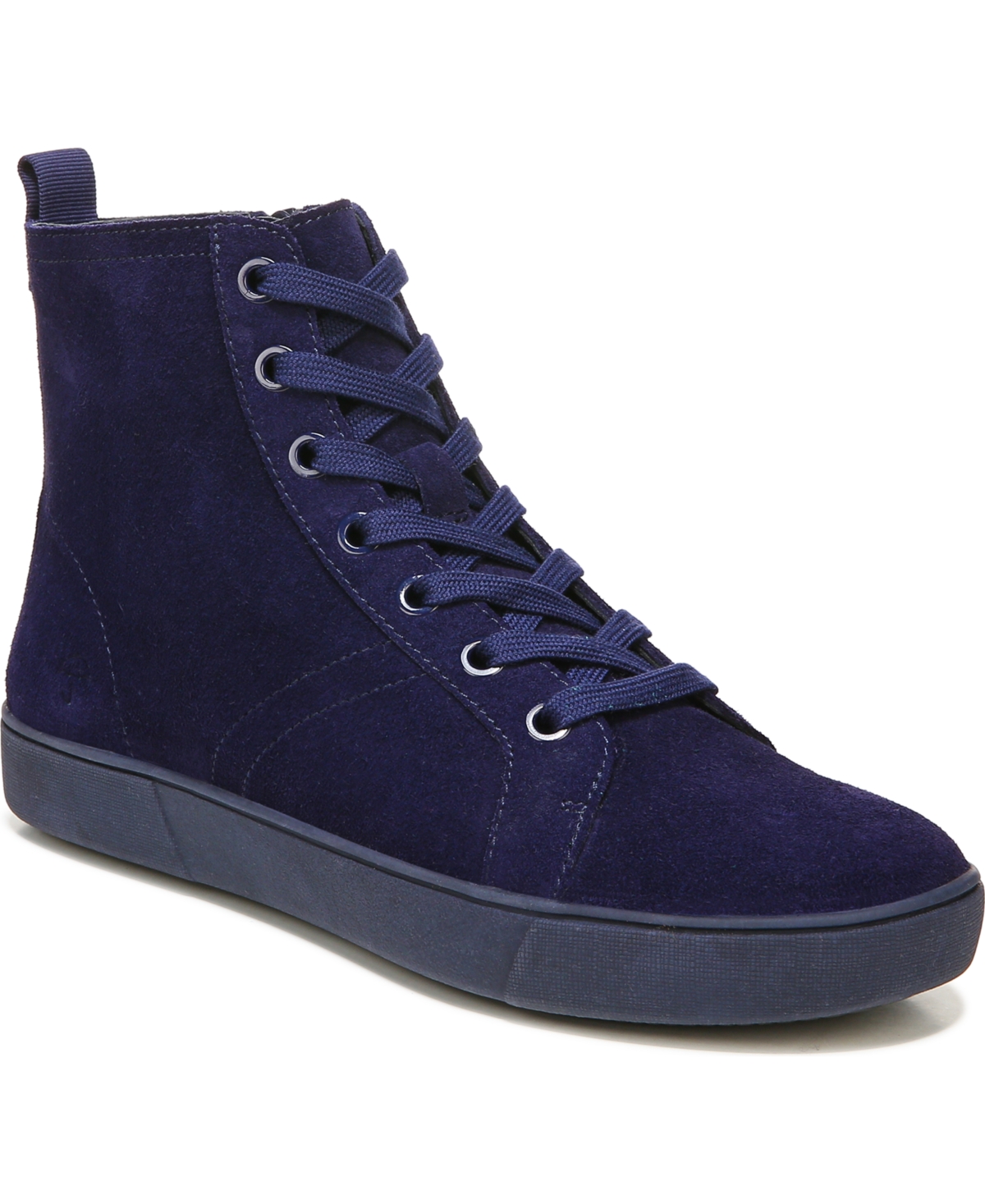 Naturalizer Morrison Hi Water Resistant High Top Sneakers Dark Blue Suede Smart Closet