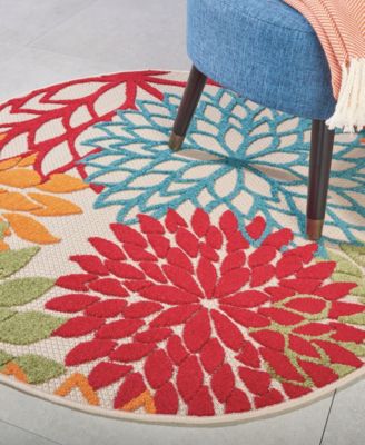 Aloha ALH05 4' x 4' Round Outdoor Area Rug