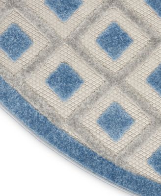 Aloha ALH26 5'3" x 5'3" Round Outdoor Area Rug