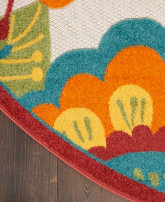 Aloha ALH25 4' x 4' Round Outdoor Area Rug