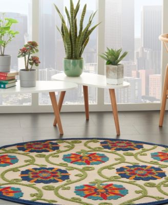Aloha ALH19 4' x 4' Round Outdoor Area Rug