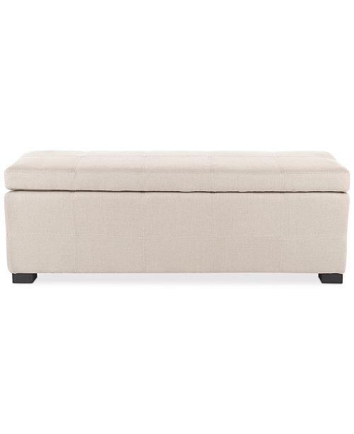 Safavieh Aurora Fabric Storage Bench Reviews Furniture Macy S