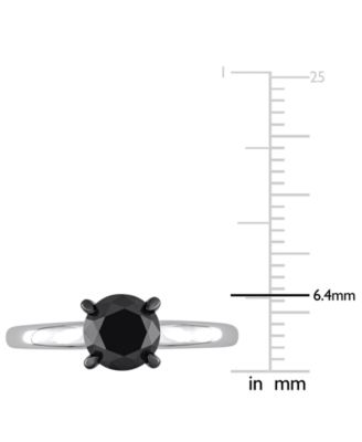 Black Diamond Solitaire Engagement Ring (1-1/2 ct. t.w.) in 14k White or Yellow Gold