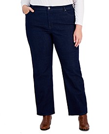 Plus Size Mid-Rise Straight Jeans, Created for Macy's