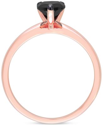 Black Diamond Pear Solitaire Engagement Ring (1 ct. t.w.) in 14k Gold