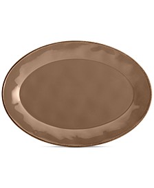 Cucina Mushroom Brown Oval Platter