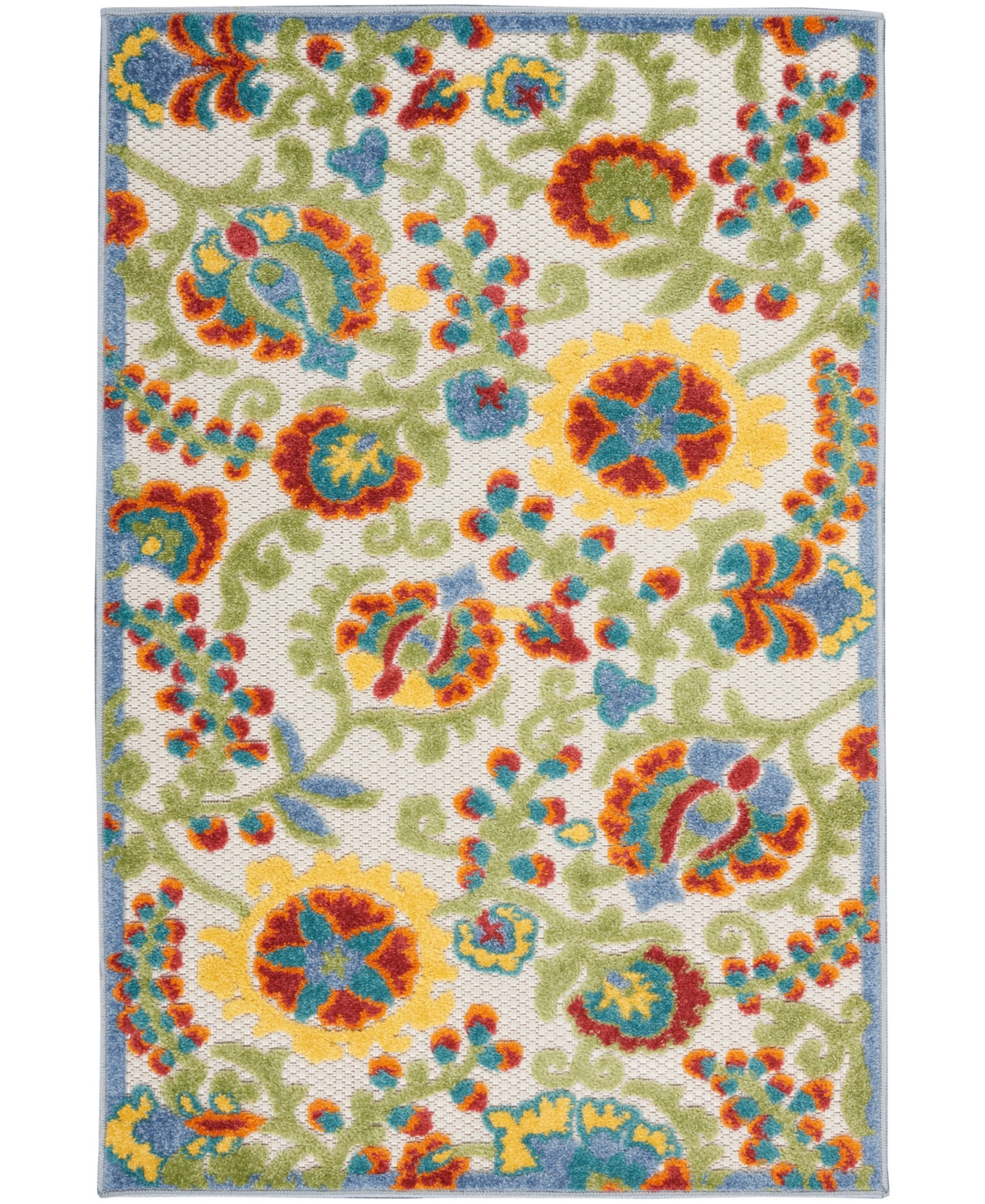 Nourison Aloha Alh17 2'8" X 4' Outdoor Area Rug In Ivory