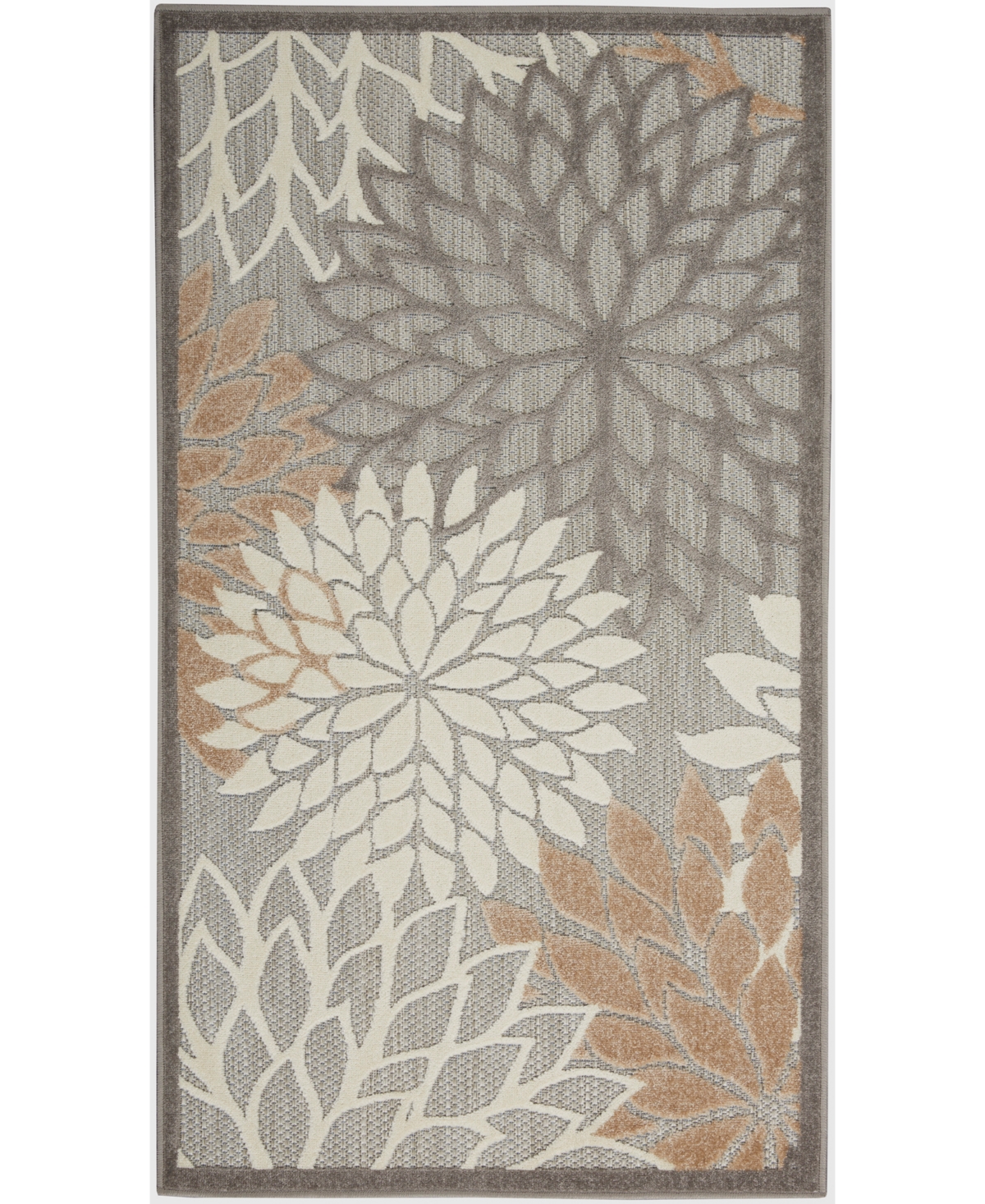 Nourison Aloha Alh05 3' X 5' Outdoor Area Rug In Beige