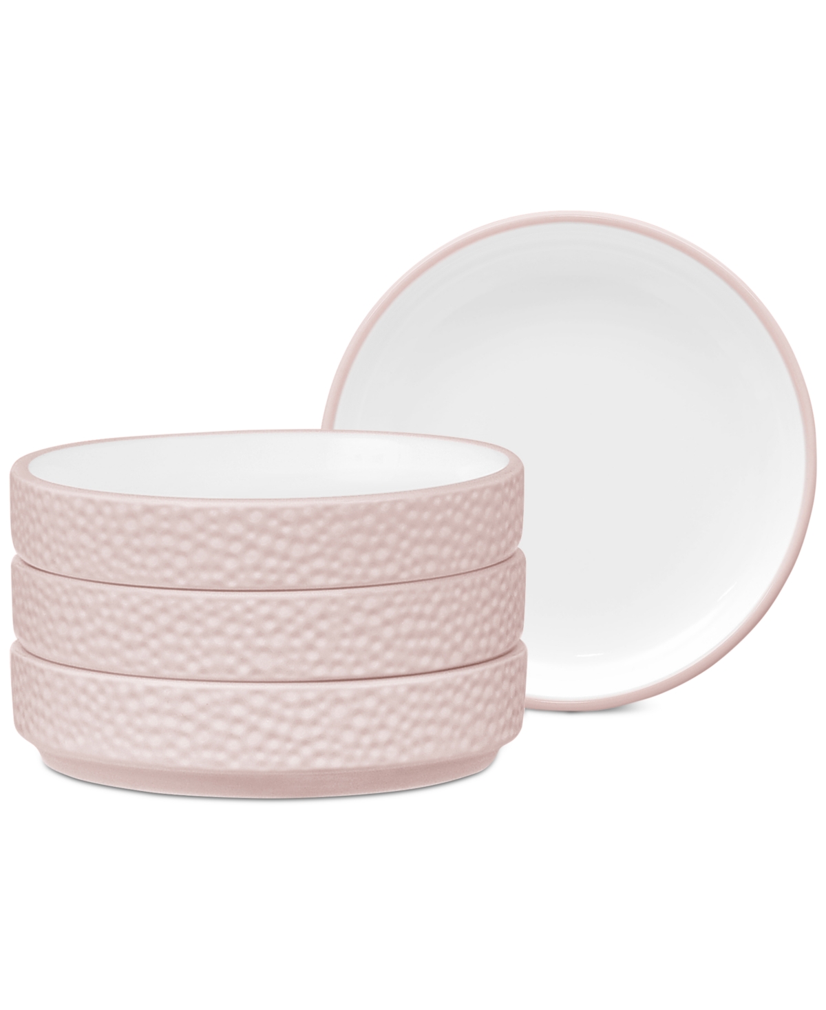 NORITAKE COLORTEX STONE STAX MINI PLATES, SET OF 4 