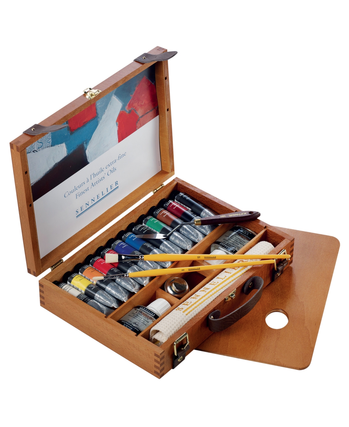 Artists' Oil Color Wood Box Set, 19 Piece - Multi