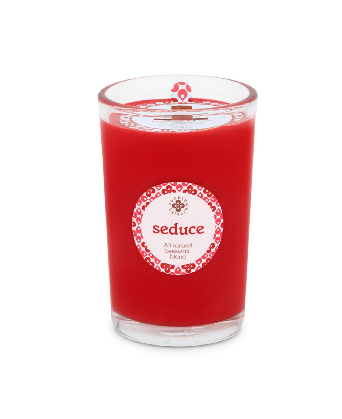Seeking Balance Seduce Patchouli Anise Spa Jar Candle, 8 oz - Red