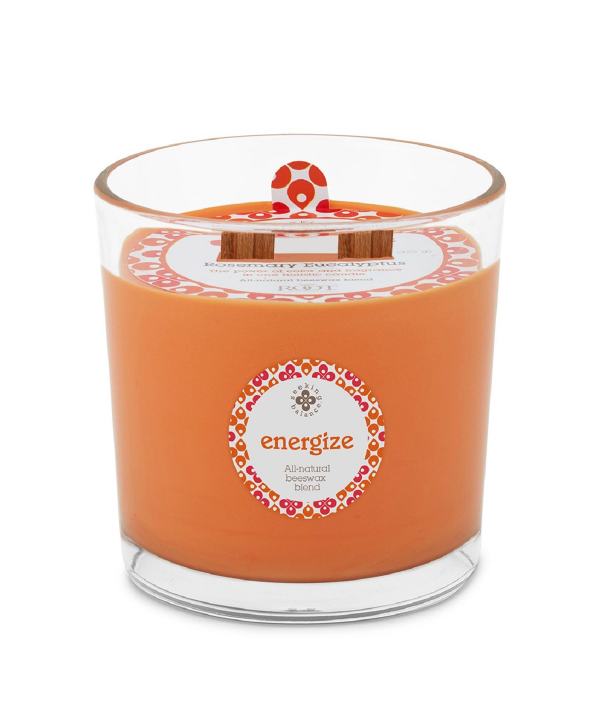Seeking Balance 2 Wick Energize Rosemary Eucalyptus Spa Jar Candle, 12 oz - Orange