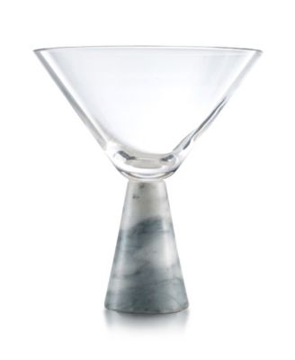 Marble Martini Glasses, Set of 2, 9 Oz