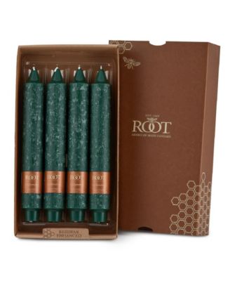 Timberline Collenette 9 Taper Candle Set 4 Piece - Dark Green 36$