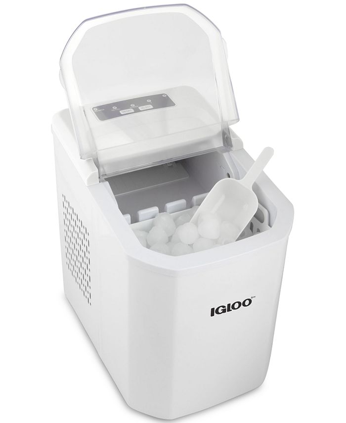 Igloo IGLICEBSCGSN26WH Automatic SelfCleaning 26Lb. Ice Maker Macy's