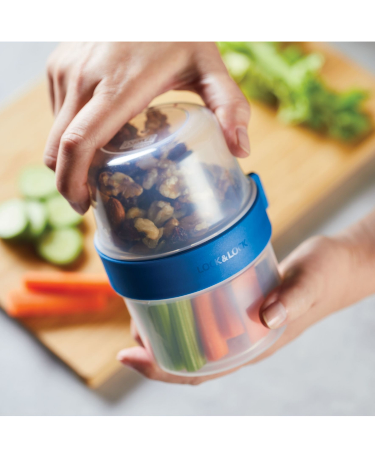 Lock n Lock Easy Essentials Twist Two Way Food Storage Container Set, 12-Piece,- Clear