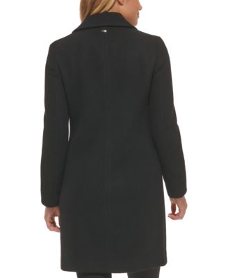 anne klein black trench coat