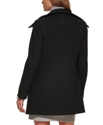 calvin klein double zipper coat