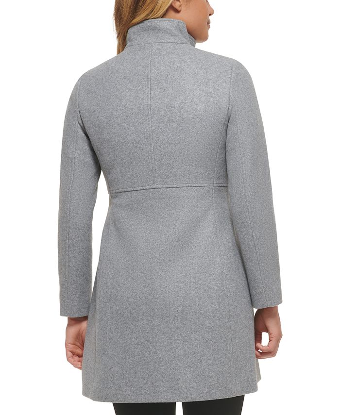 Calvin Klein Women's Walker Coat, Created for Macy's & Reviews - Coats ...
