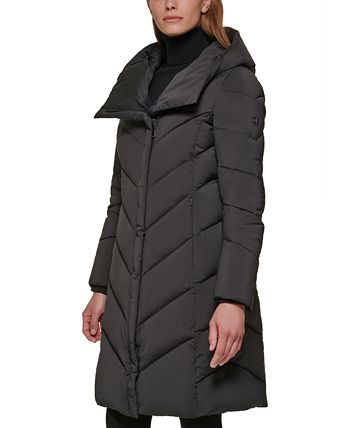 Calvin Klein Women's Hooded Maxi Puffer Coat & Reviews - Coats & - Women - Macy's