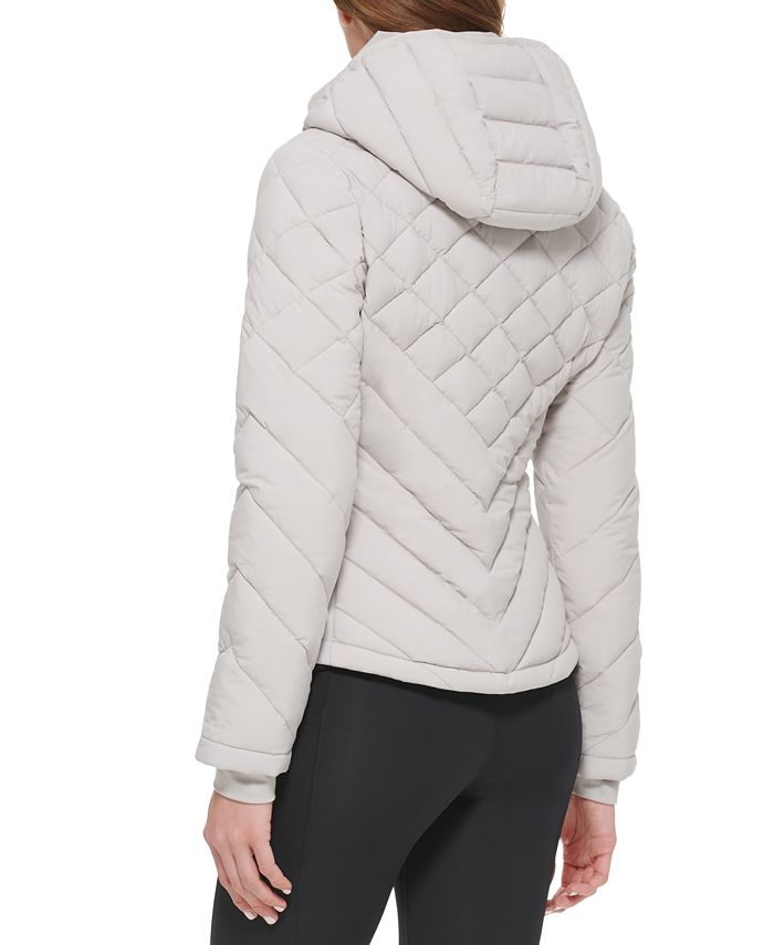 Calvin Klein Women's Hooded Packable Puffer Coat & Reviews - Coats ...