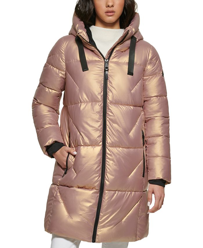 DKNY Women's Shine Hooded Puffer Coat & Reviews - Coats & Jackets - Women -  Macy's