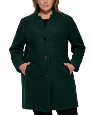 Dkny single breasted walker coat online