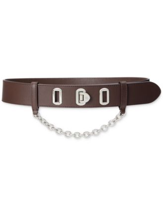 ralph lauren flip lock leather belt