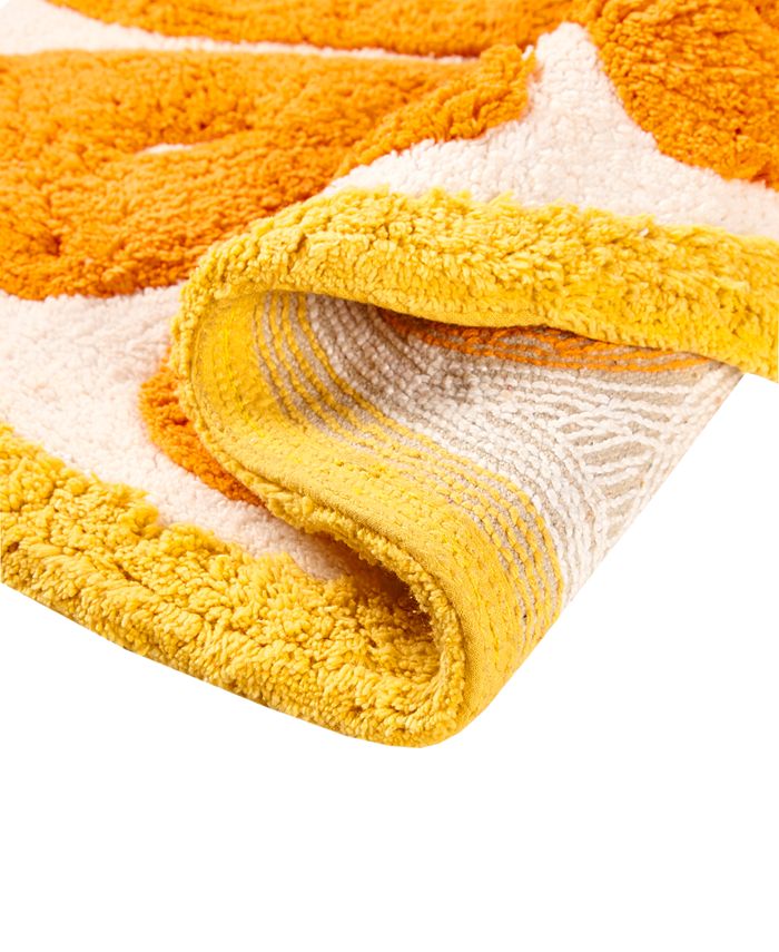 Whim by Martha Stewart Lemon Bath Rug, 24" x 24", Created for Macy's