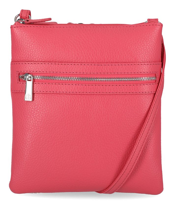 Giani Bernini TripleZip Pebble Leather Dasher Crossbody, Created for