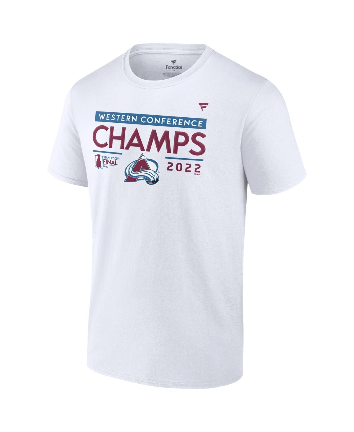 Men's FanaticsColorado Avalanche 2022 Western Conference Champions Locker Room T-shirt - White