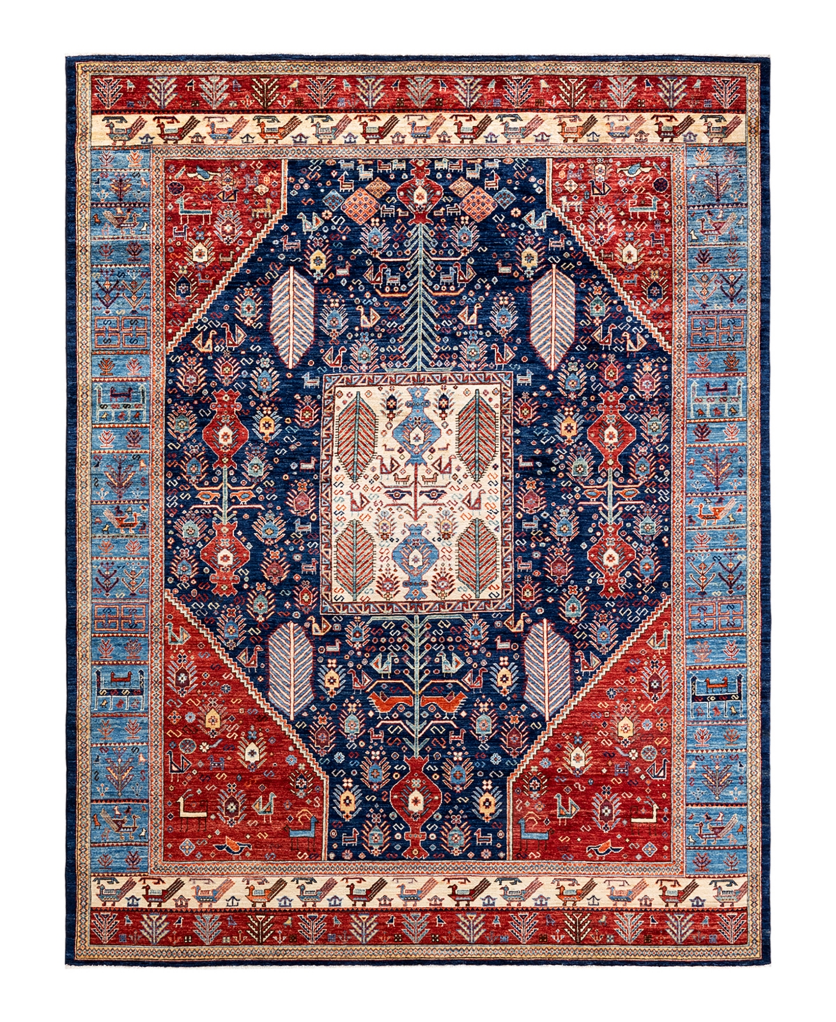 Adorn Hand Woven Rugs Serapi M1971 8' x 10'5in Area Rug - Blue
