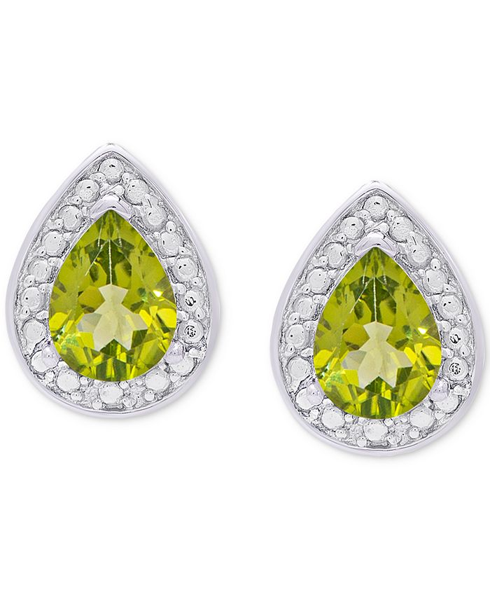 Macy's hotsell peridot earrings