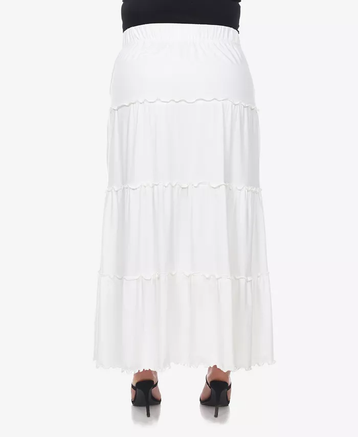 Plus Size Tiered Maxi Skirt - thumbnail 2